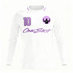 Youth Long Sleeve Jersey：Minimalist White