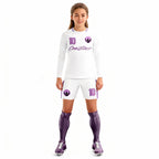 Youth Long Sleeve Jersey：Minimalist White