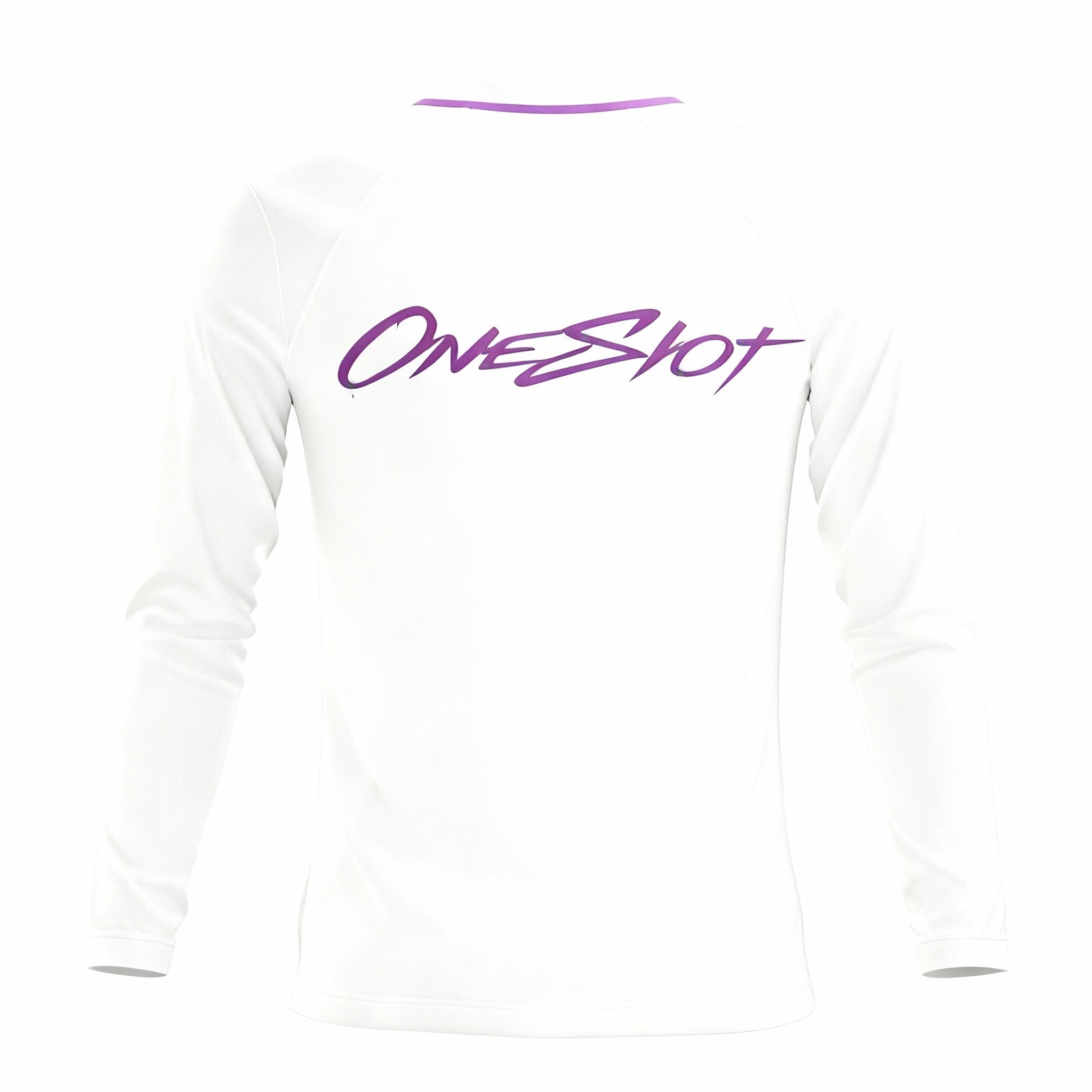 Youth Long Sleeve Jersey：Minimalist White