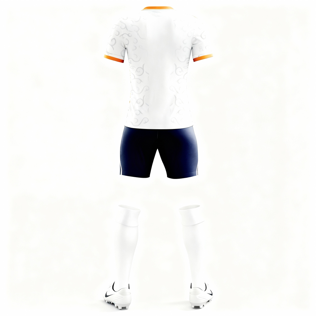 White Soccer Jersey Set