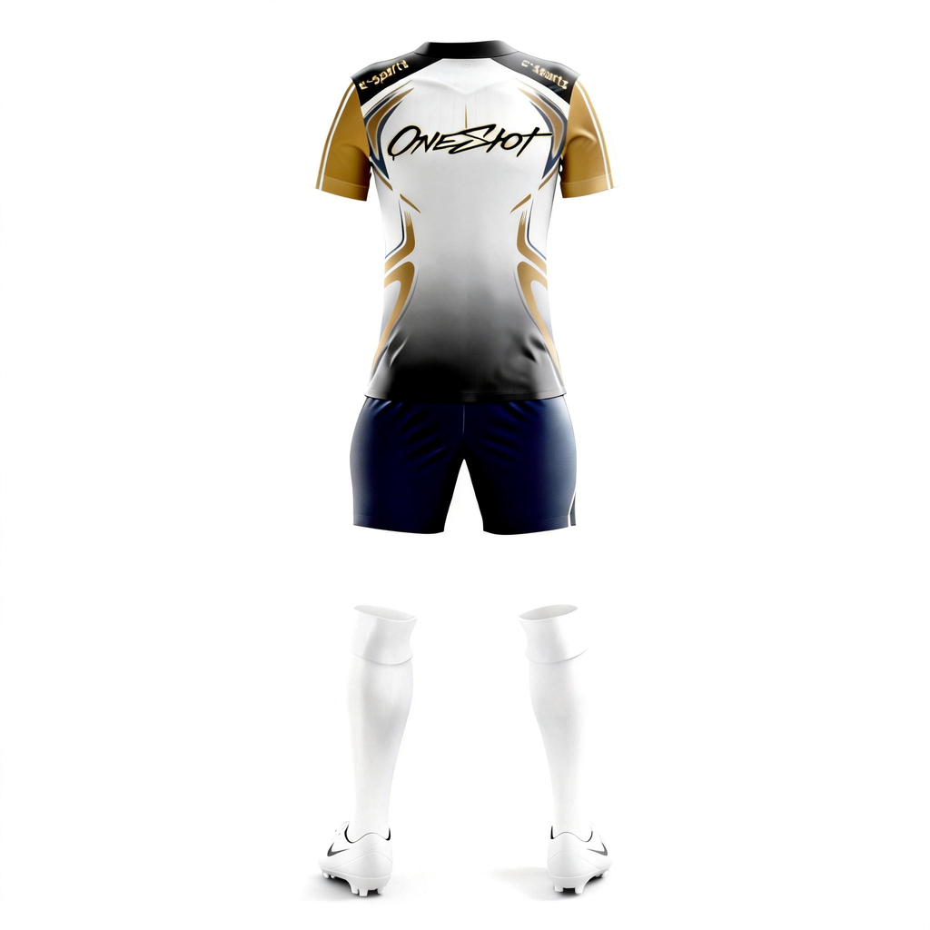 women's soccer training jersey：Gold