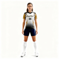 women's soccer training jersey：Gold