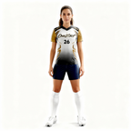 women's soccer training jersey：Gold