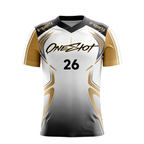 women's soccer training jersey：Gold