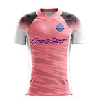 women's soccer training jersey：Pink Crack