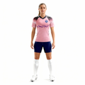 women's soccer training jersey：Pink Crack