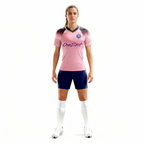 women's soccer training jersey：Pink Crack