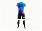 women's soccer training jersey：blue