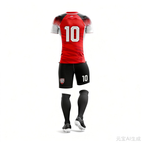 women's soccer training jersey：Red Crack