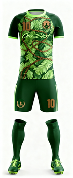 Youth Short Sleeve Jersey：Jungle Green