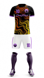 Youth Short Sleeve Jersey：Lava Black
