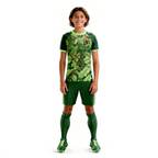 Youth Short Sleeve Jersey：Jungle Green