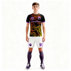 Youth Short Sleeve Jersey：Lava Black