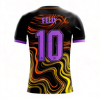 Youth Short Sleeve Jersey：Lava Black