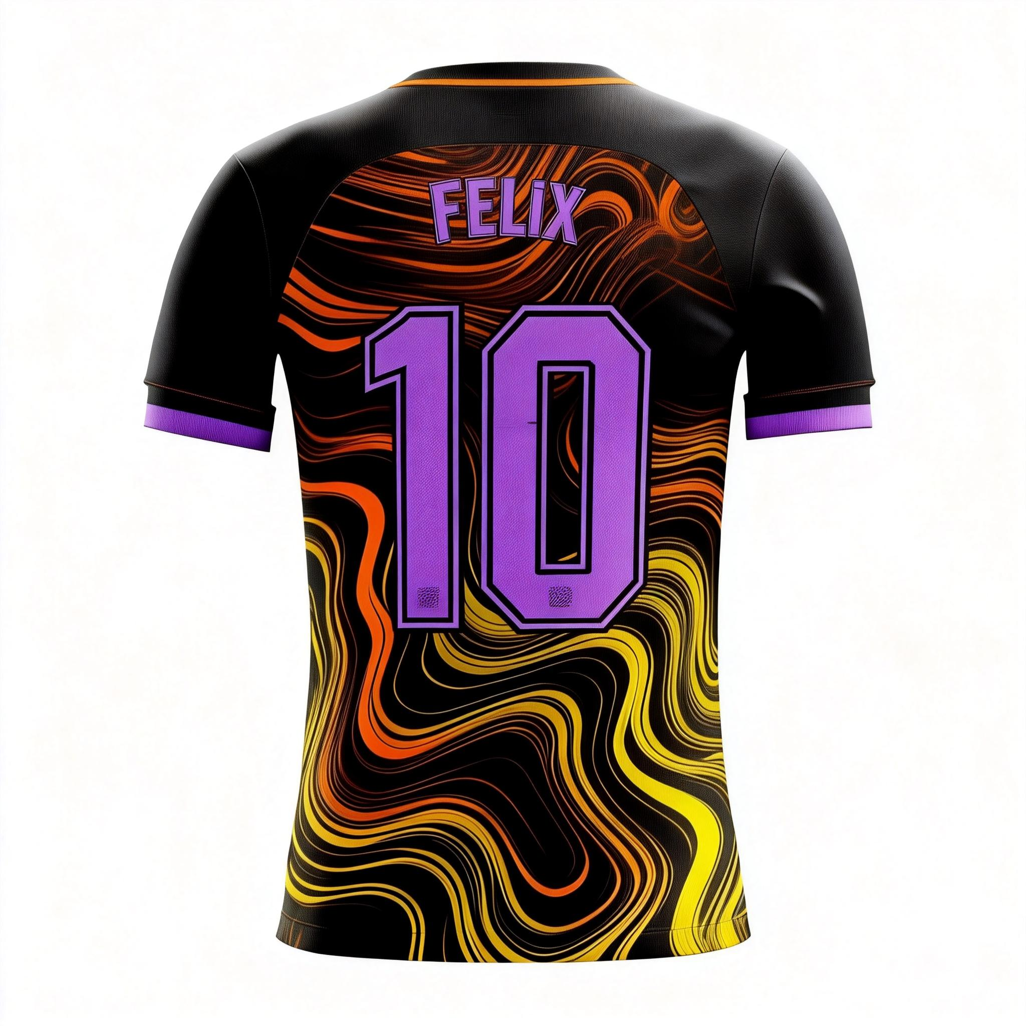 Youth Short Sleeve Jersey：Lava Black