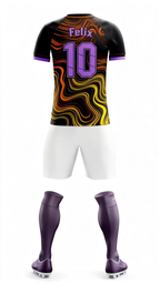 Youth Short Sleeve Jersey：Lava Black