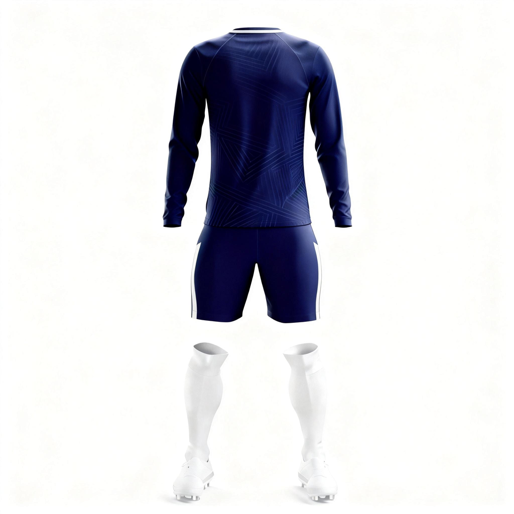 Men's Long Sleeve Jersey：Navy Sharpweave