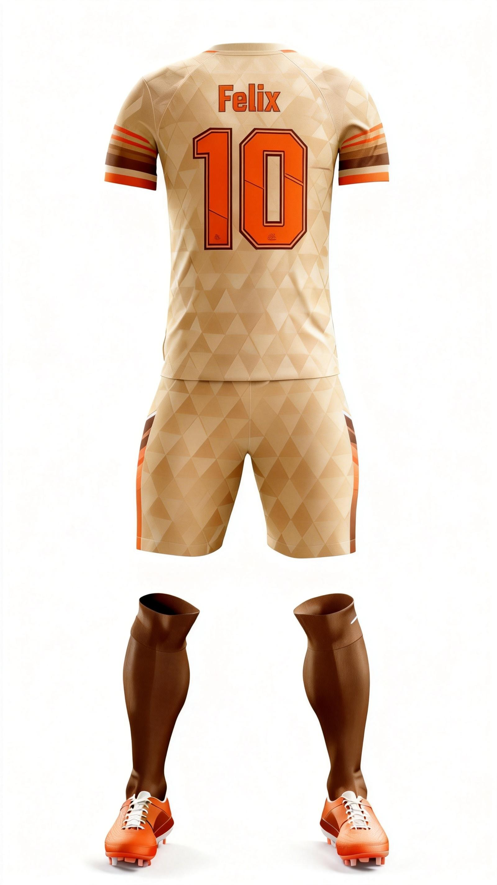 Youth Short Sleeve Jersey：Warm Tan Starweave