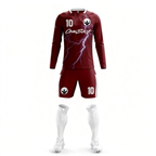 Men's Long Sleeve Jersey：Crimson Gleam & Flash