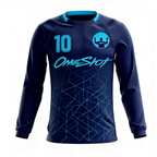 Men's Long Sleeve Jersey：Deep-Sea Ice Edge