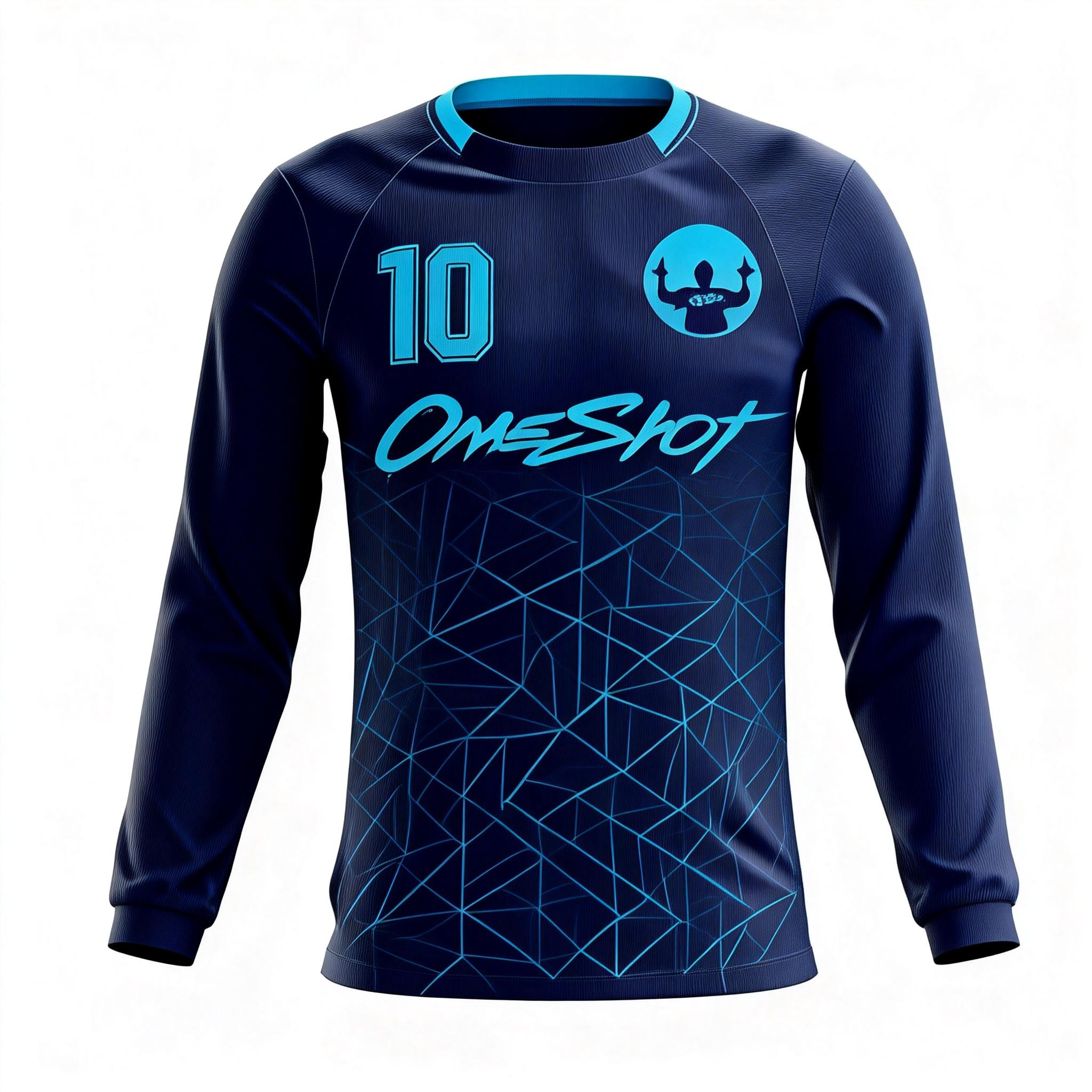 Men's Long Sleeve Jersey：Deep-Sea Ice Edge