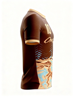 Youth Short Sleeve Jersey：Warm Umber Dune Markings
