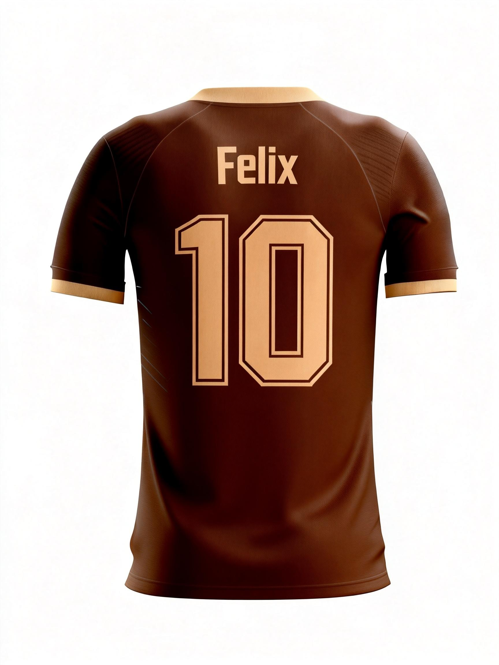 Youth Short Sleeve Jersey：Warm Umber Dune Markings