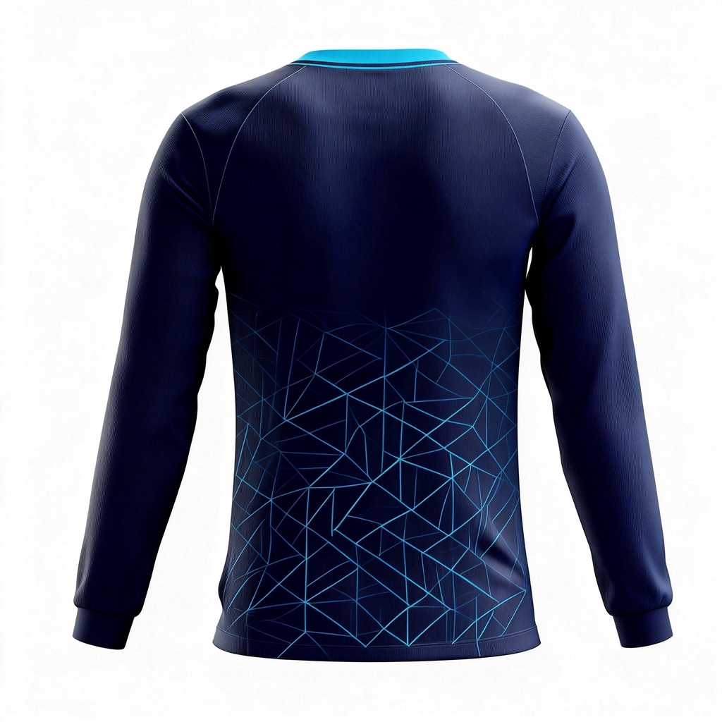 Men's Long Sleeve Jersey：Deep-Sea Ice Edge
