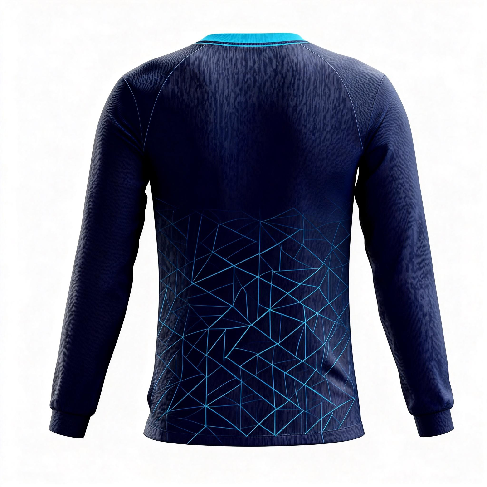 Men's Long Sleeve Jersey：Deep-Sea Ice Edge