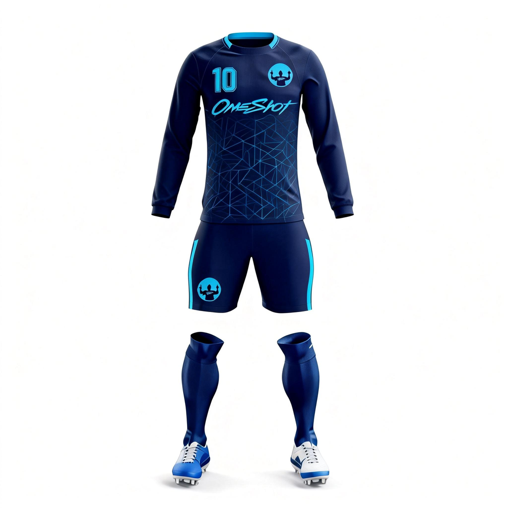 Men's Long Sleeve Jersey：Deep-Sea Ice Edge