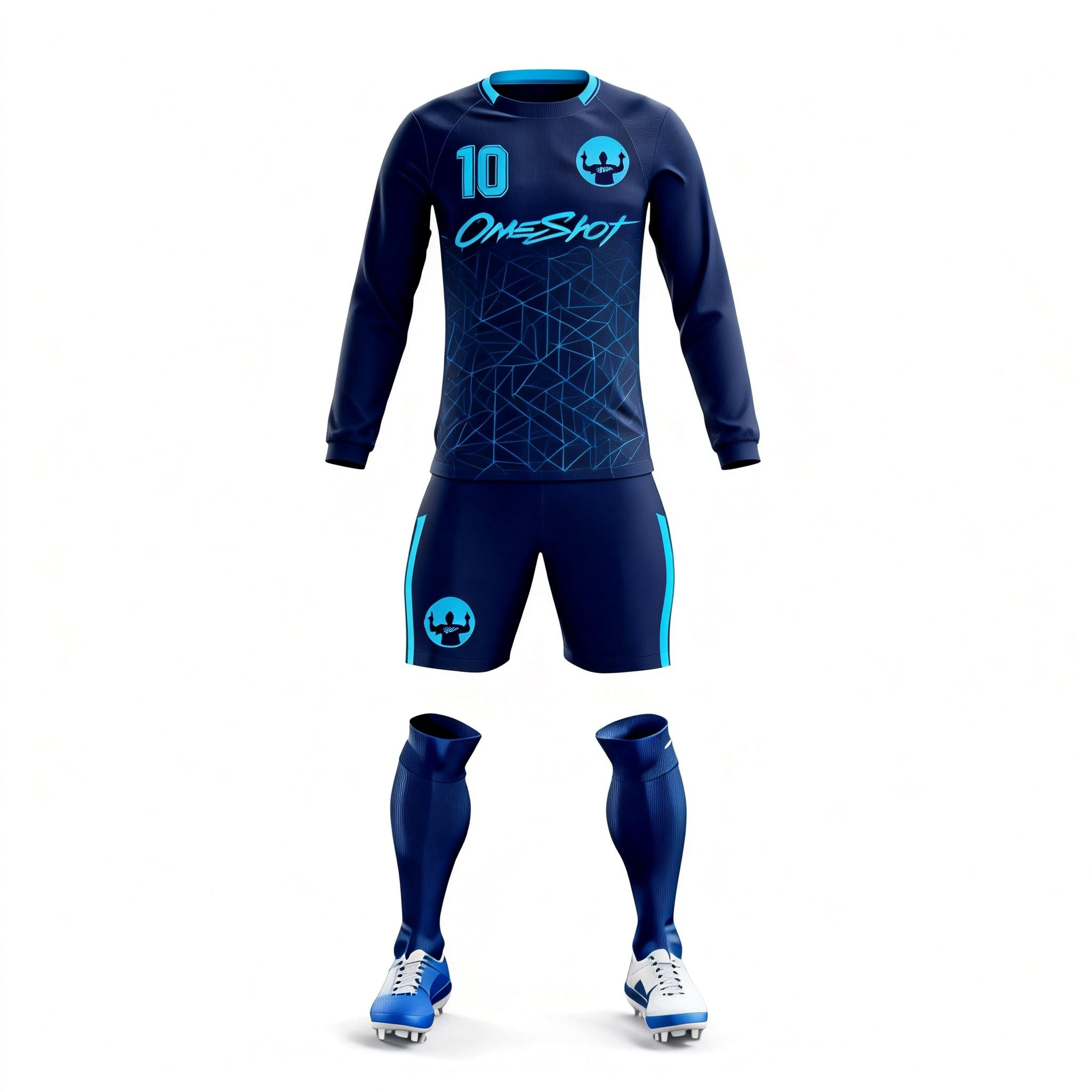 Men's Long Sleeve Jersey：Deep-Sea Ice Edge