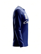 Men's Long Sleeve Jersey：Navy Sharpweave