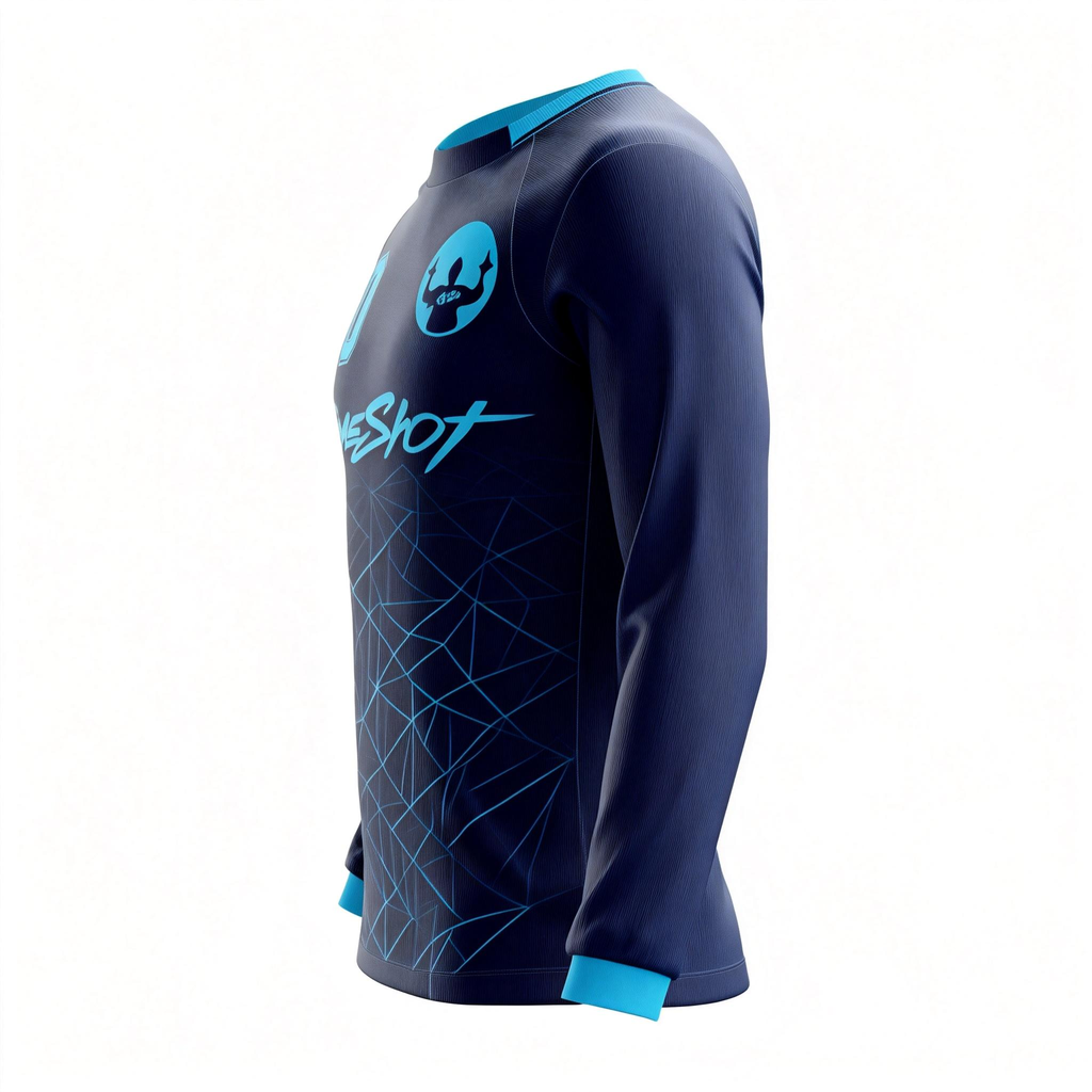 Men's Long Sleeve Jersey：Deep-Sea Ice Edge
