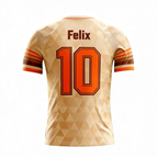 Youth Short Sleeve Jersey：Warm Tan Starweave