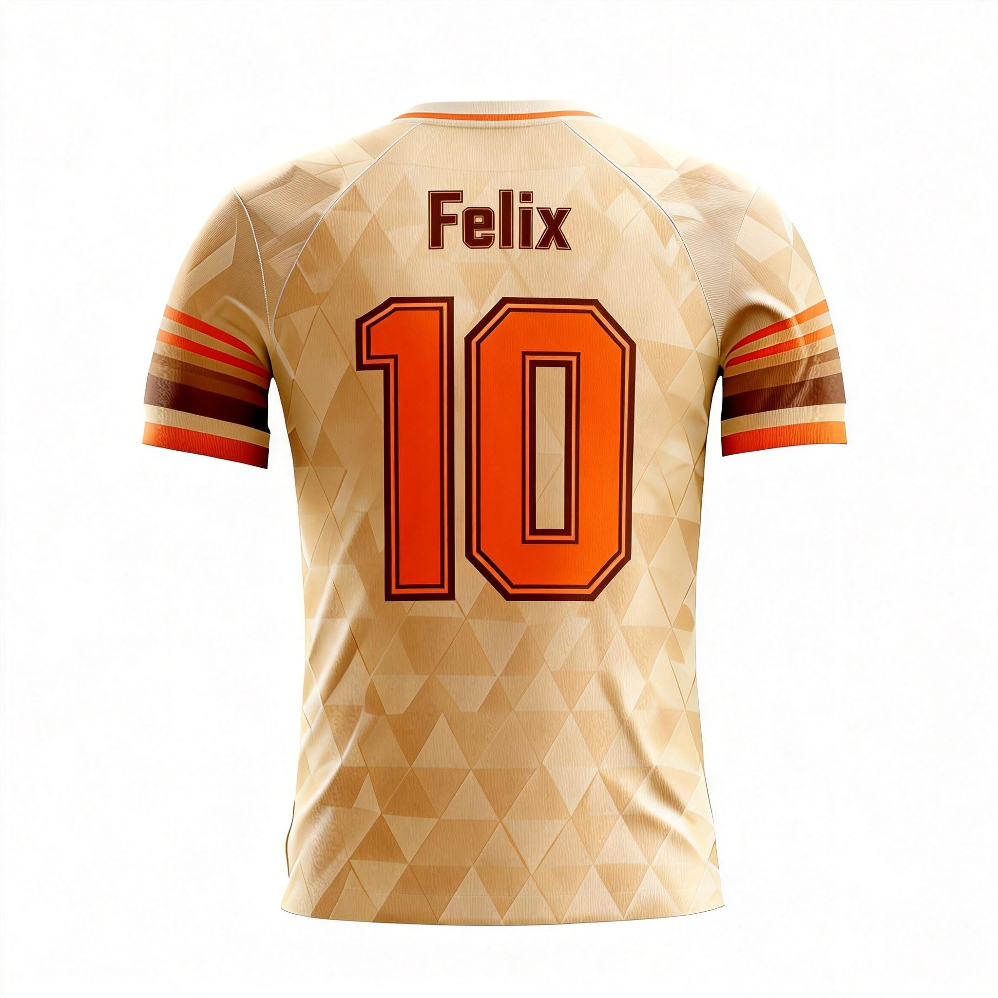 Youth Short Sleeve Jersey：Warm Tan Starweave