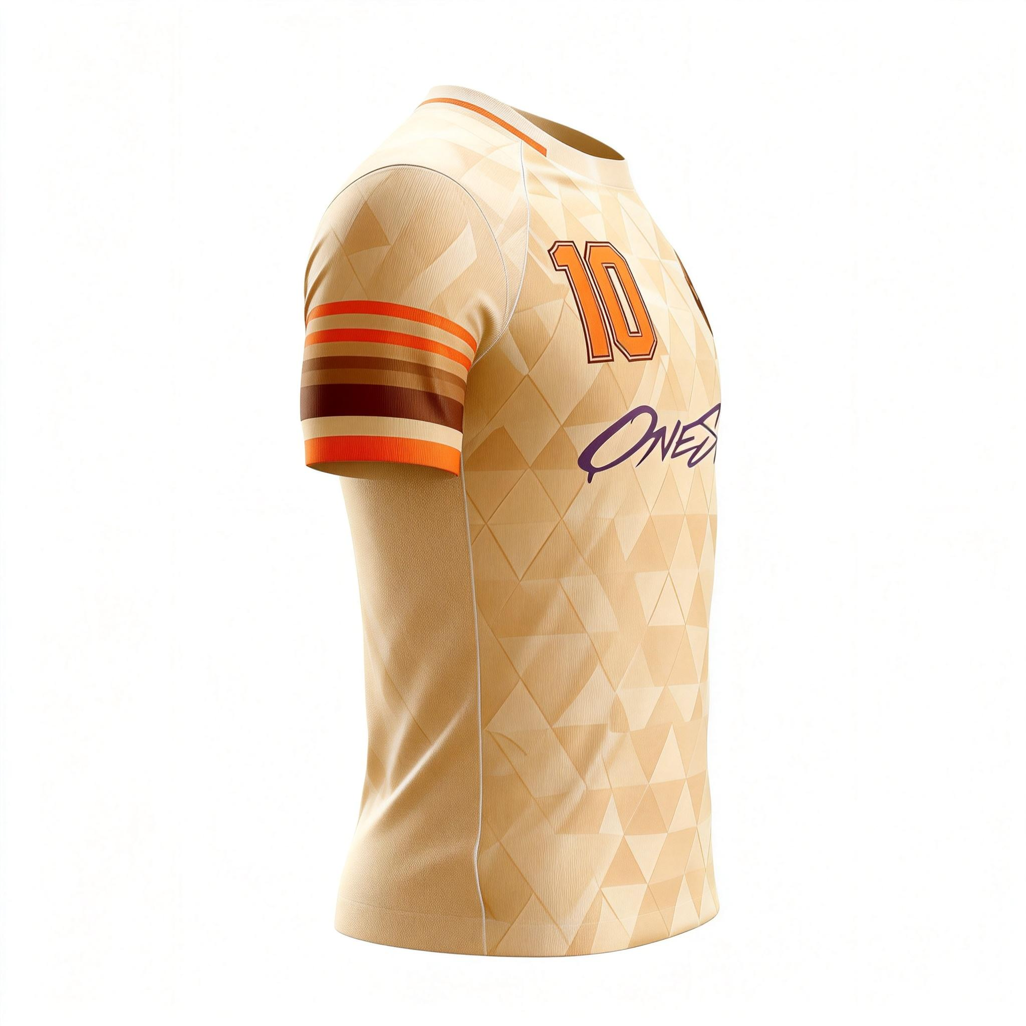 Youth Short Sleeve Jersey：Warm Tan Starweave