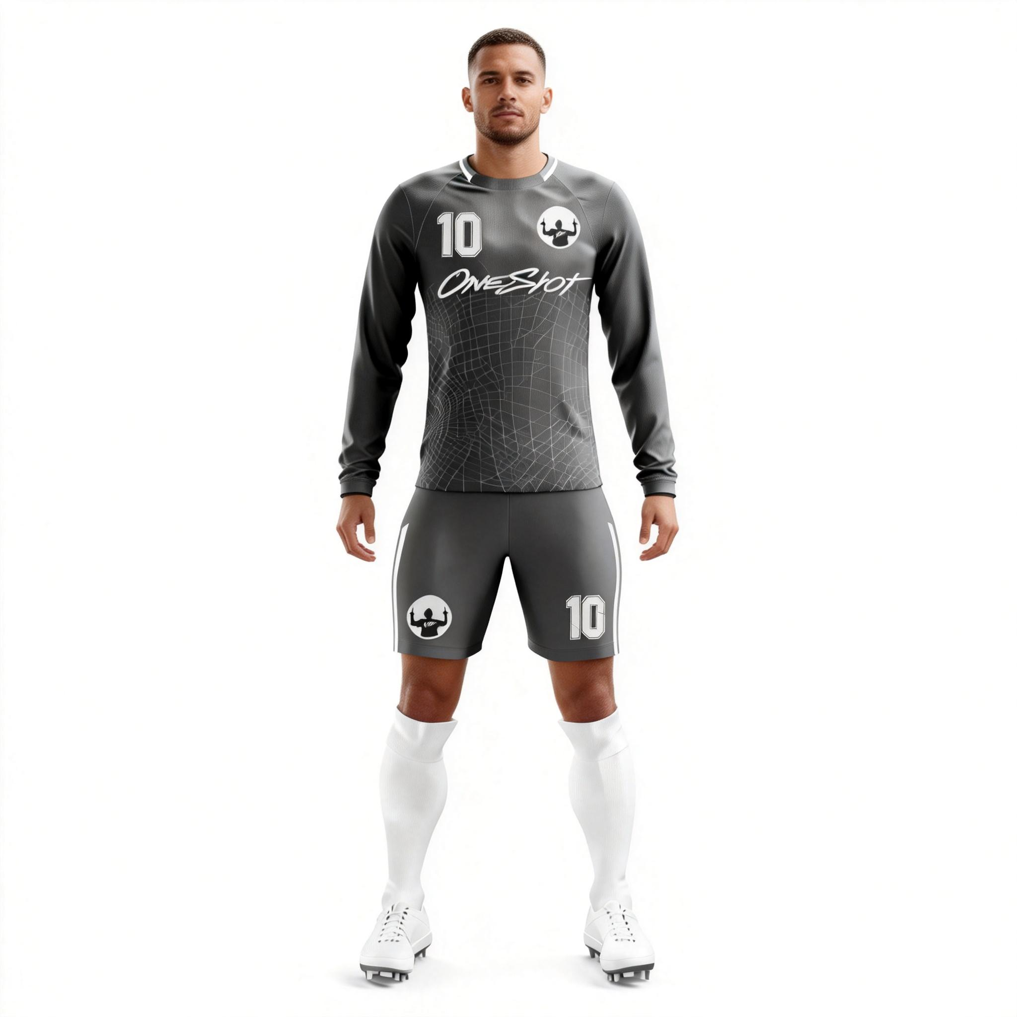 Men's Long Sleeve Jersey：gray