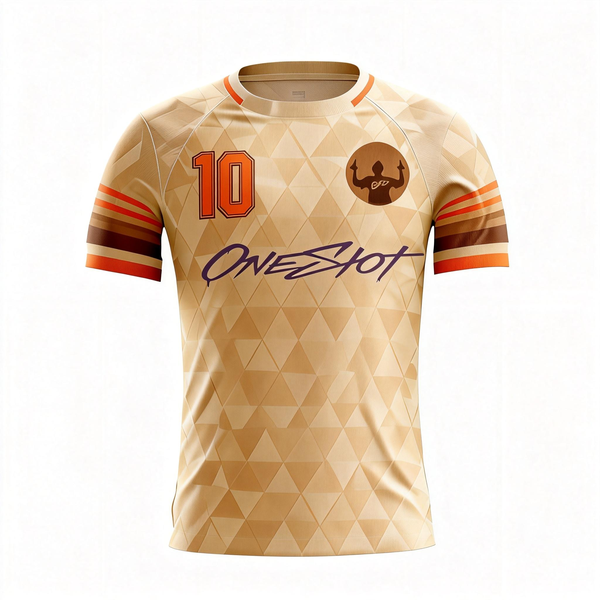Youth Short Sleeve Jersey：Warm Tan Starweave