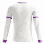 Men's Long Sleeve Jersey：Rhombus Pattern Purple Blade