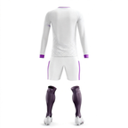 Men's Long Sleeve Jersey：Rhombus Pattern Purple Blade
