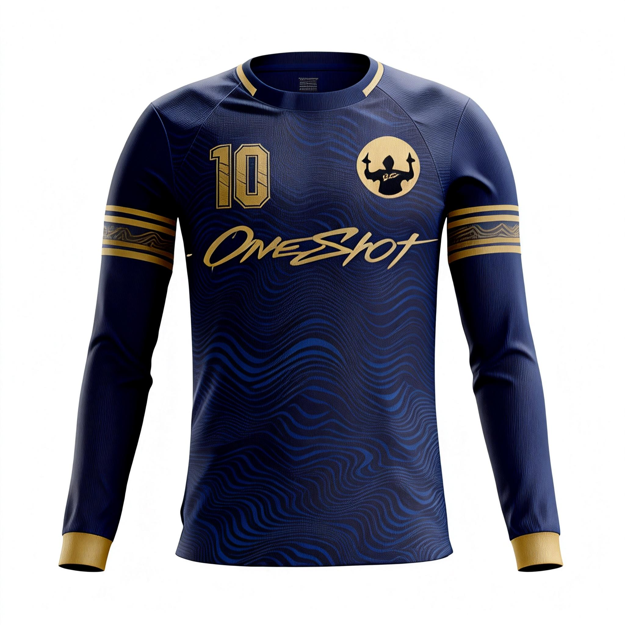 Men's Long Sleeve Jersey：Gilded Forward Line