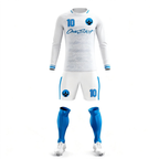 Men's Long Sleeve Jersey：White Rhombus Forward Line