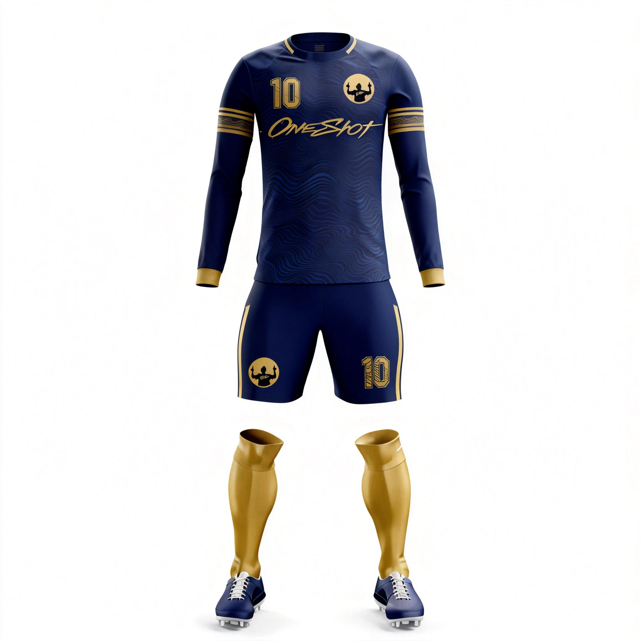 Men's Long Sleeve Jersey：Gilded Forward Line