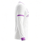 Men's Long Sleeve Jersey：Rhombus Pattern Purple Blade