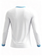Men's Long Sleeve Jersey：White Rhombus Forward Line