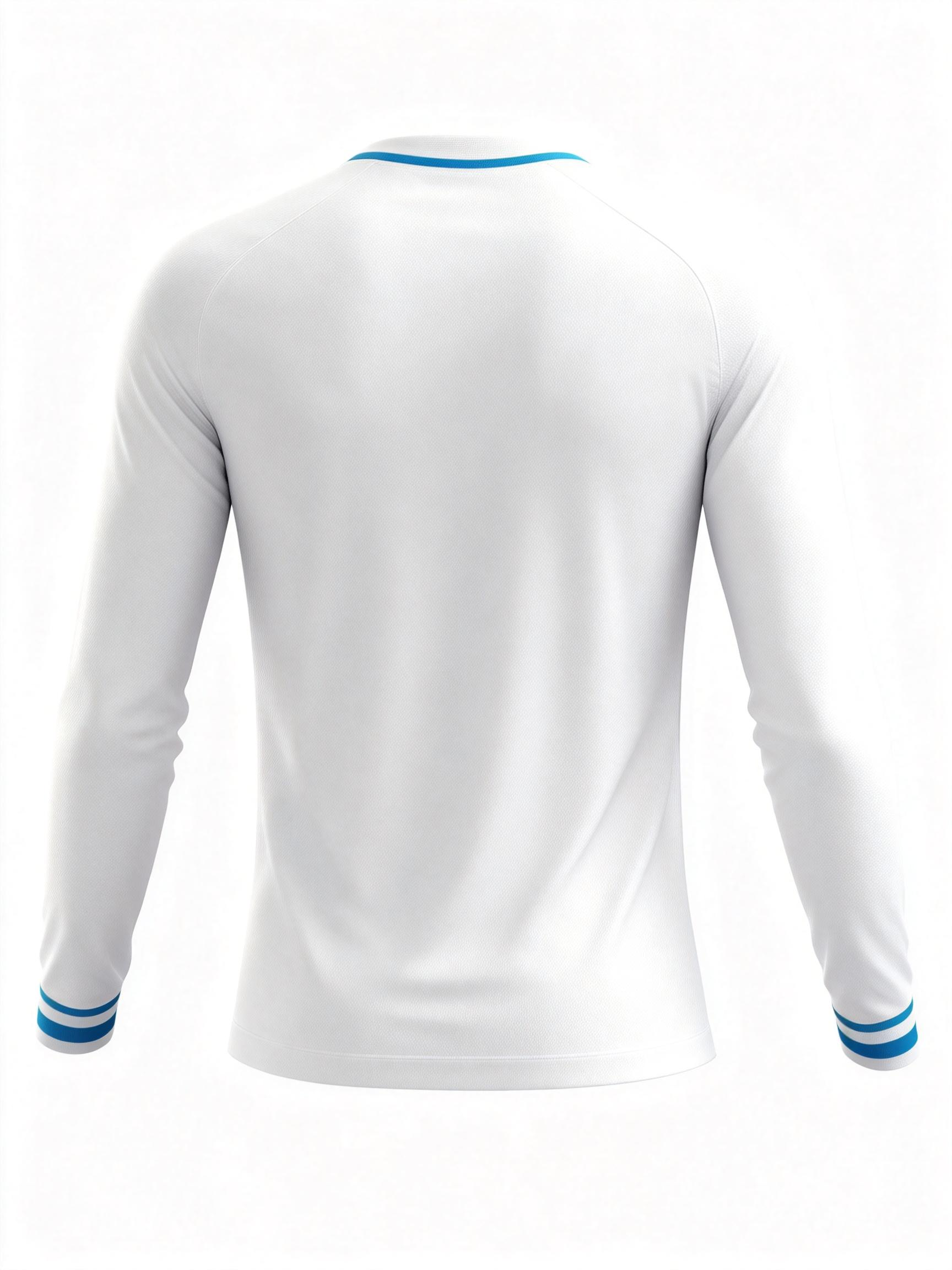 Men's Long Sleeve Jersey：White Rhombus Forward Line