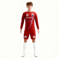 Youth Long Sleeve Jersey：Red Lightning