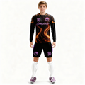 Youth Long Sleeve Jersey：Dark Flame Streak