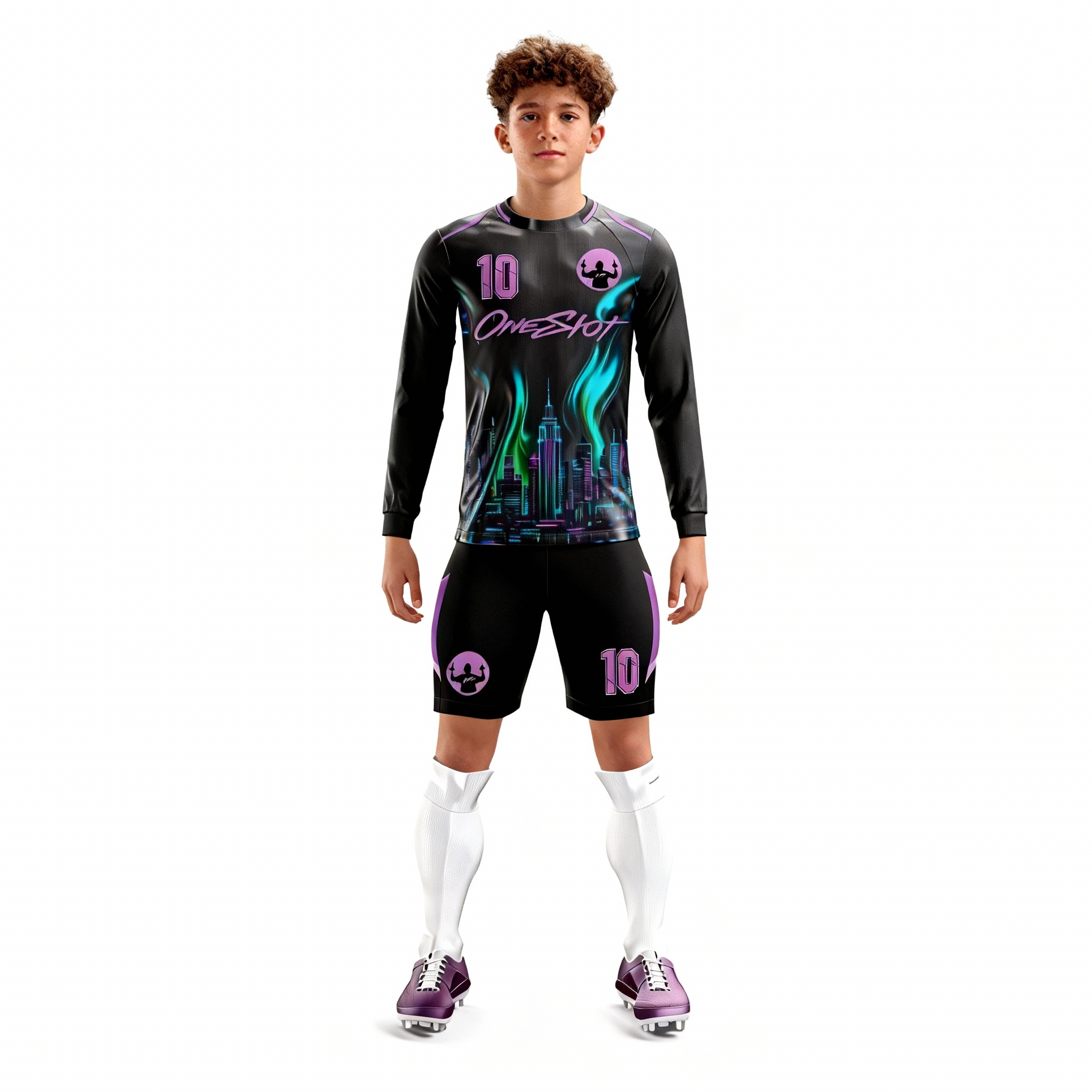 Youth Long Sleeve Jersey：Cyber Phantom