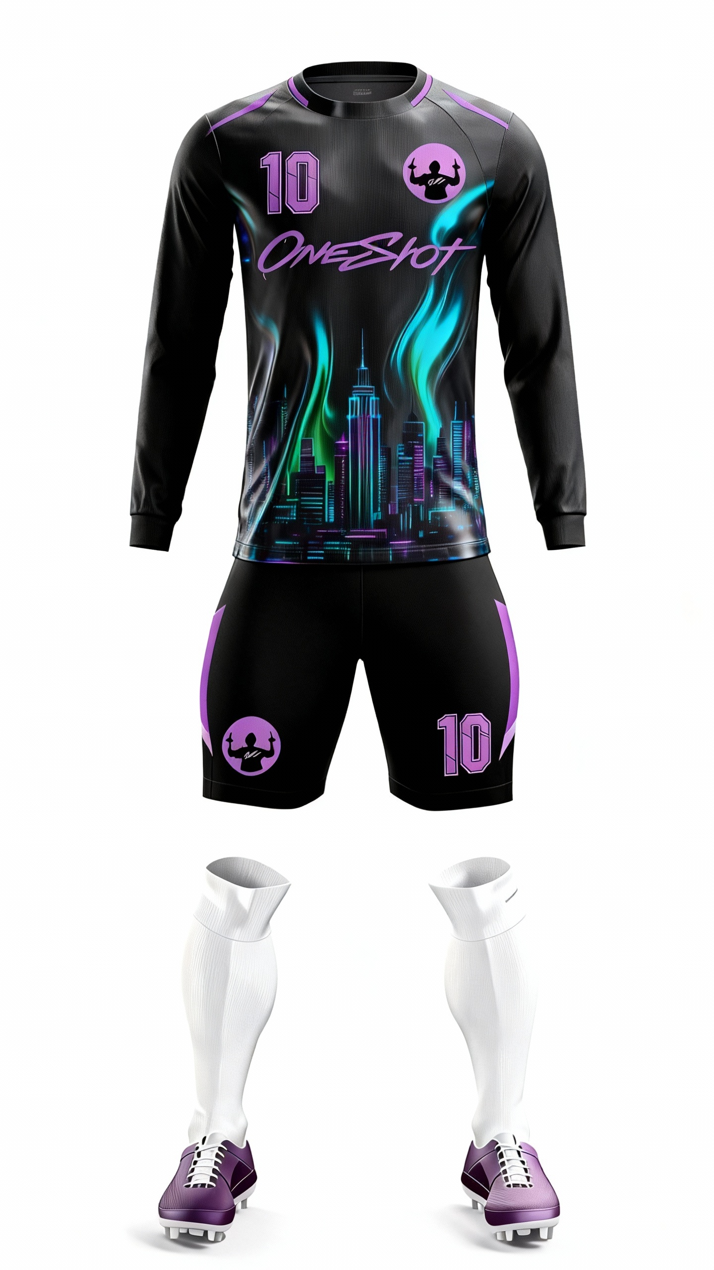 Youth Long Sleeve Jersey：Cyber Phantom